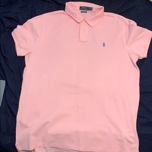 Polo Ralph Lauren Pink Custom Fit XL Polo